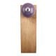2 Pieces Purple Round Ceramic Wooden Door Stopper